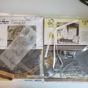 NWT Quick Quotes Scrapbook Art Canvas Kit